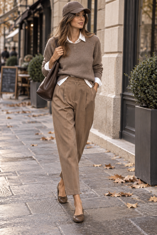 Pantalone con pinces