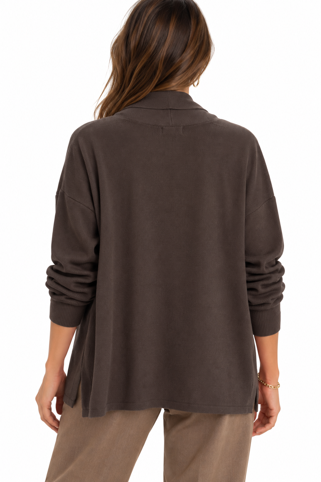 Cardigan sciallato