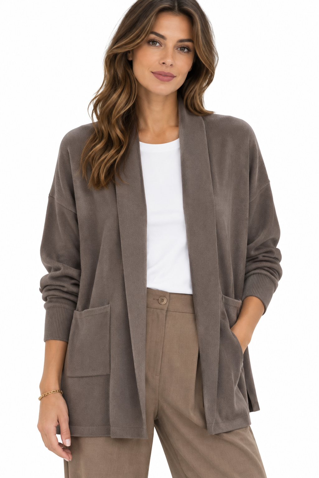 Cardigan sciallato