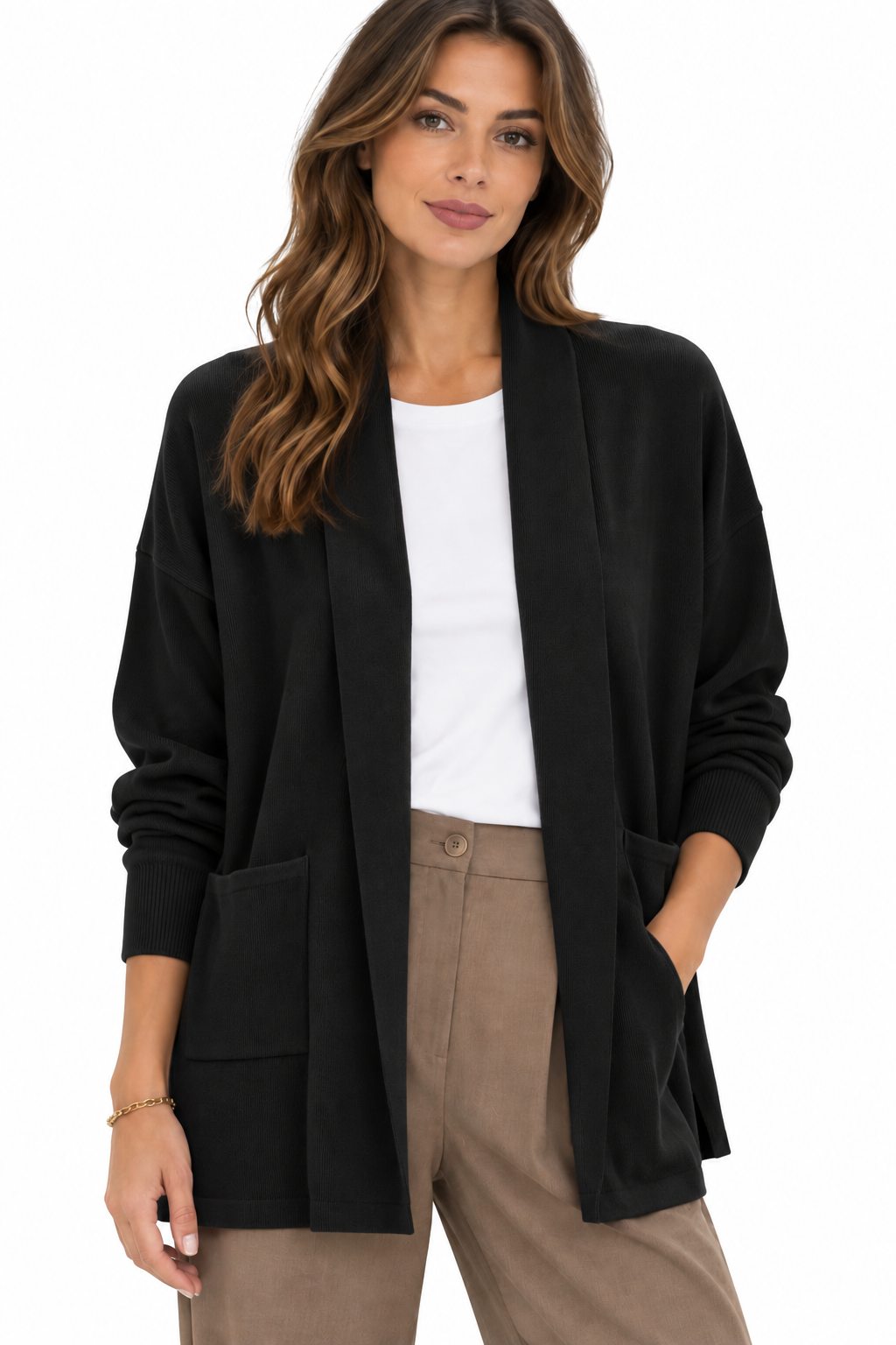 Cardigan sciallato