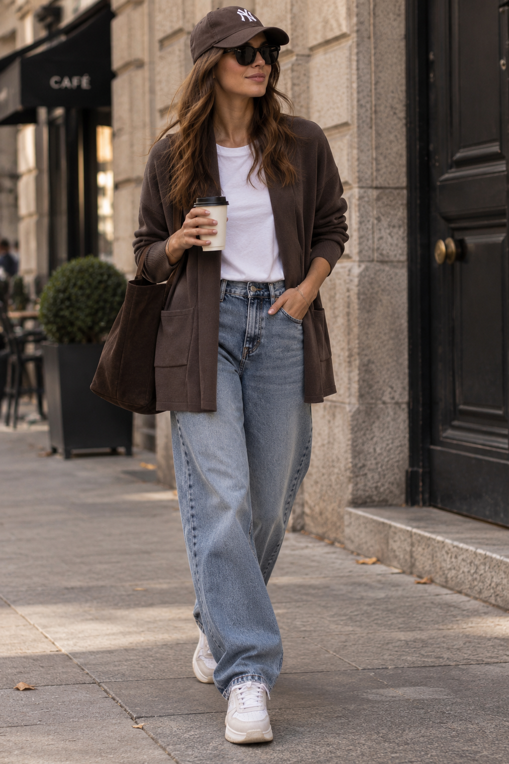 Cardigan sciallato