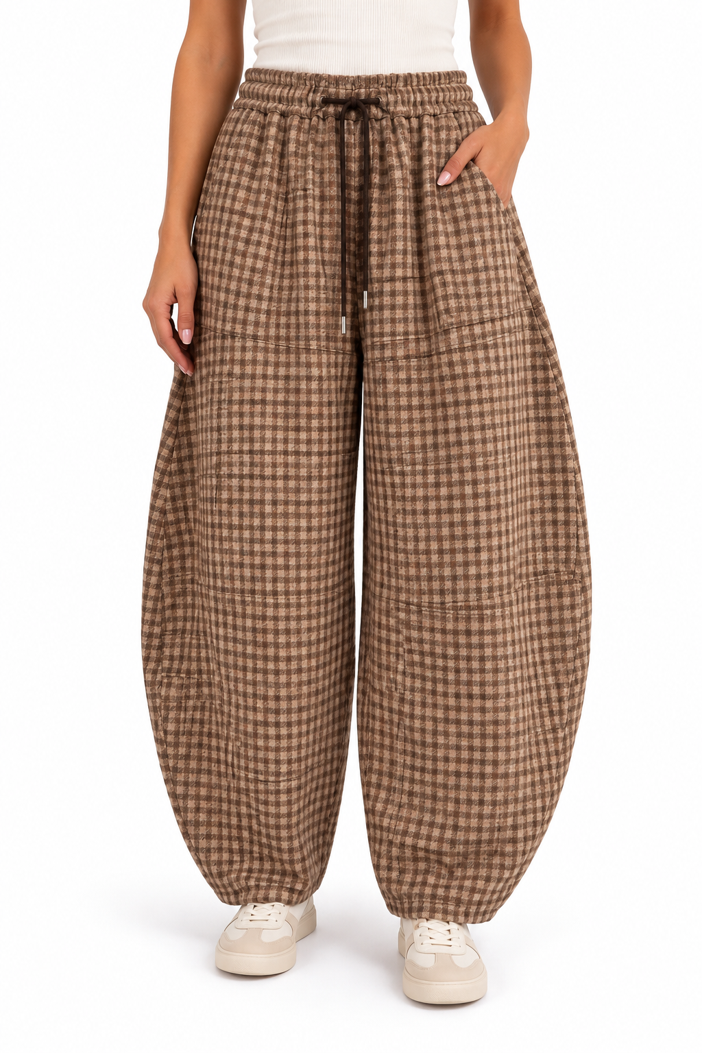Pantalone stampa check
