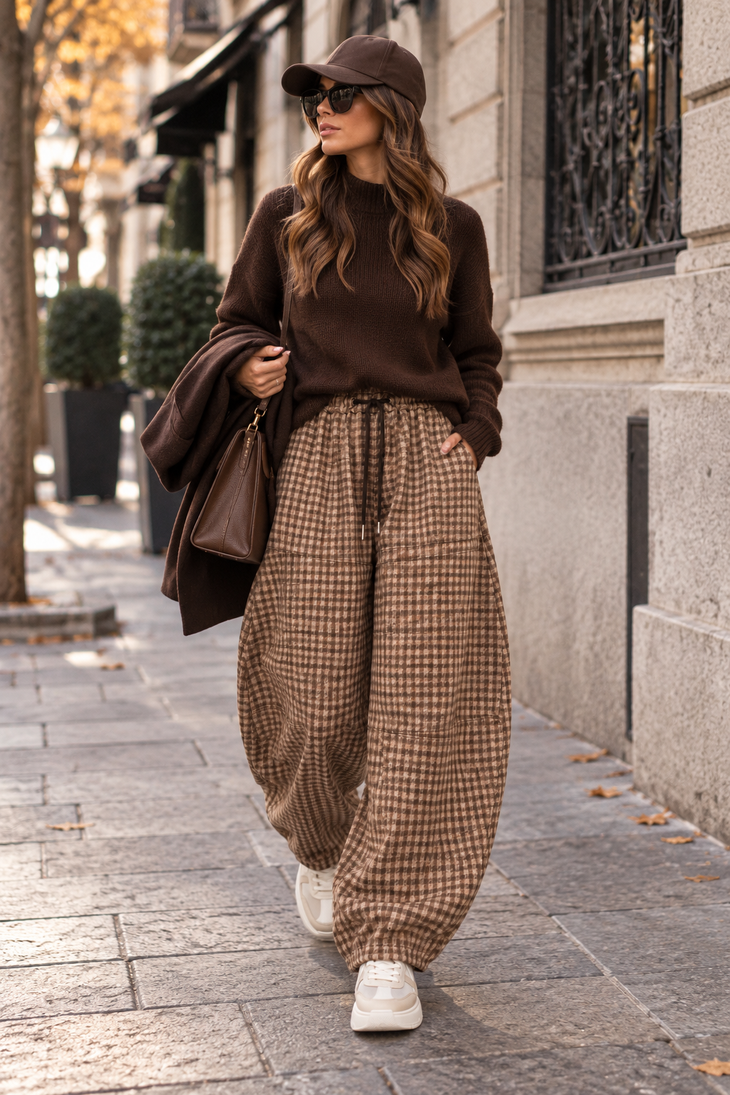 Pantalone stampa check