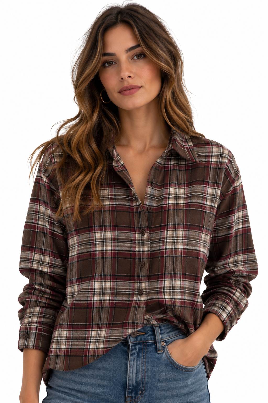 Camicia in flanella leggera