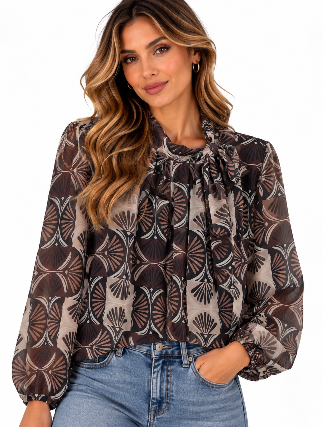 Blusa con nodo fantasia
