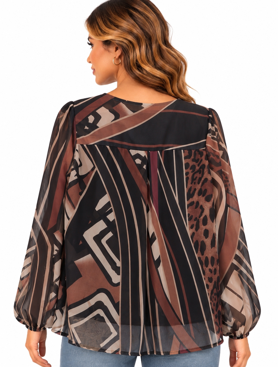Blusa scollo a V