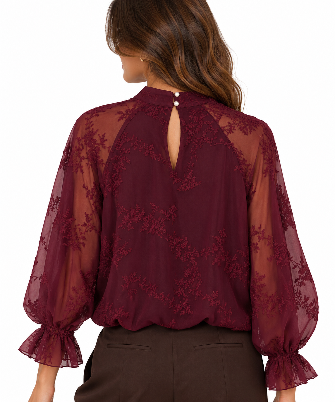 Blusa con ricami