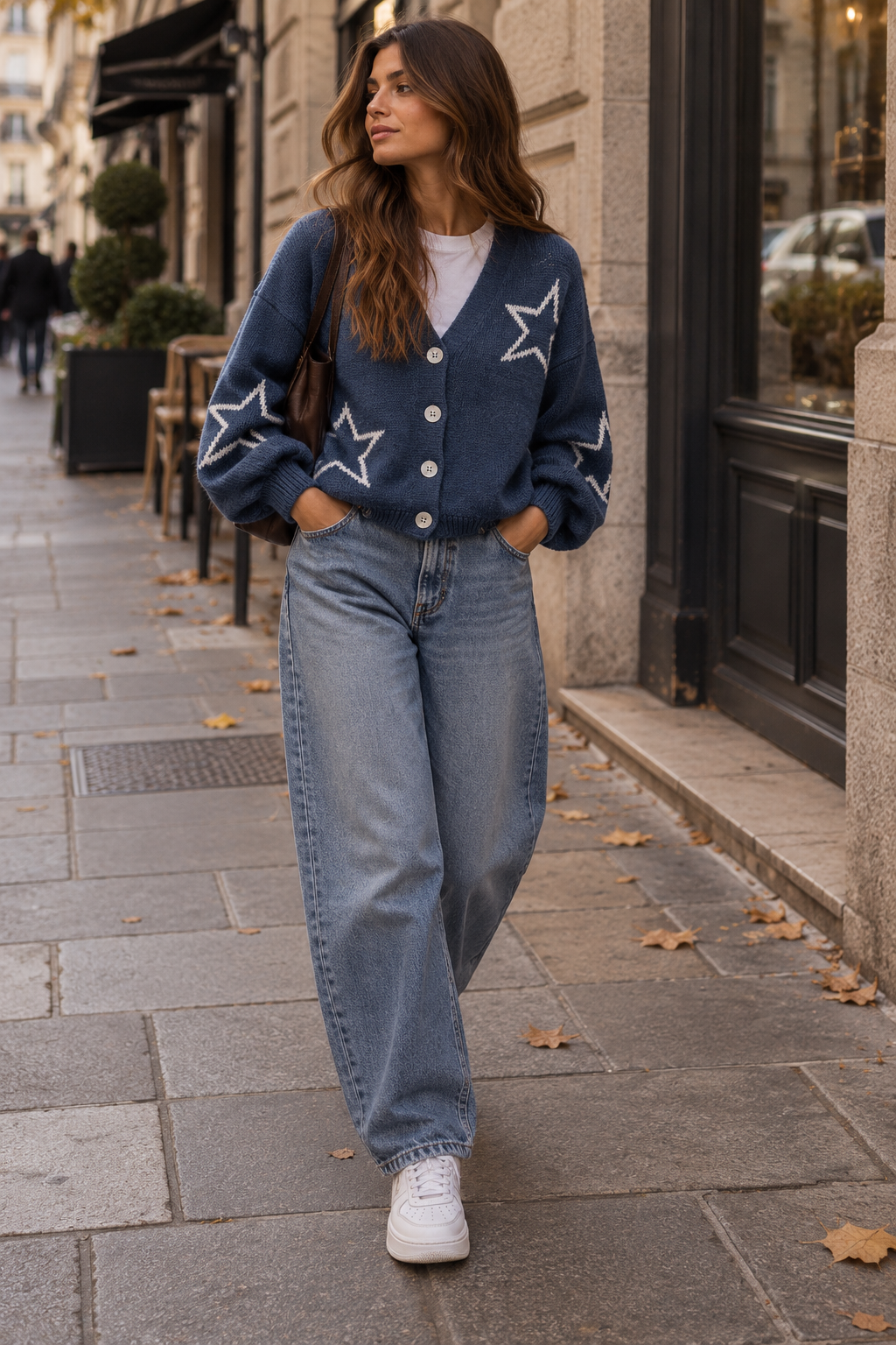 Cardigan con stelle
