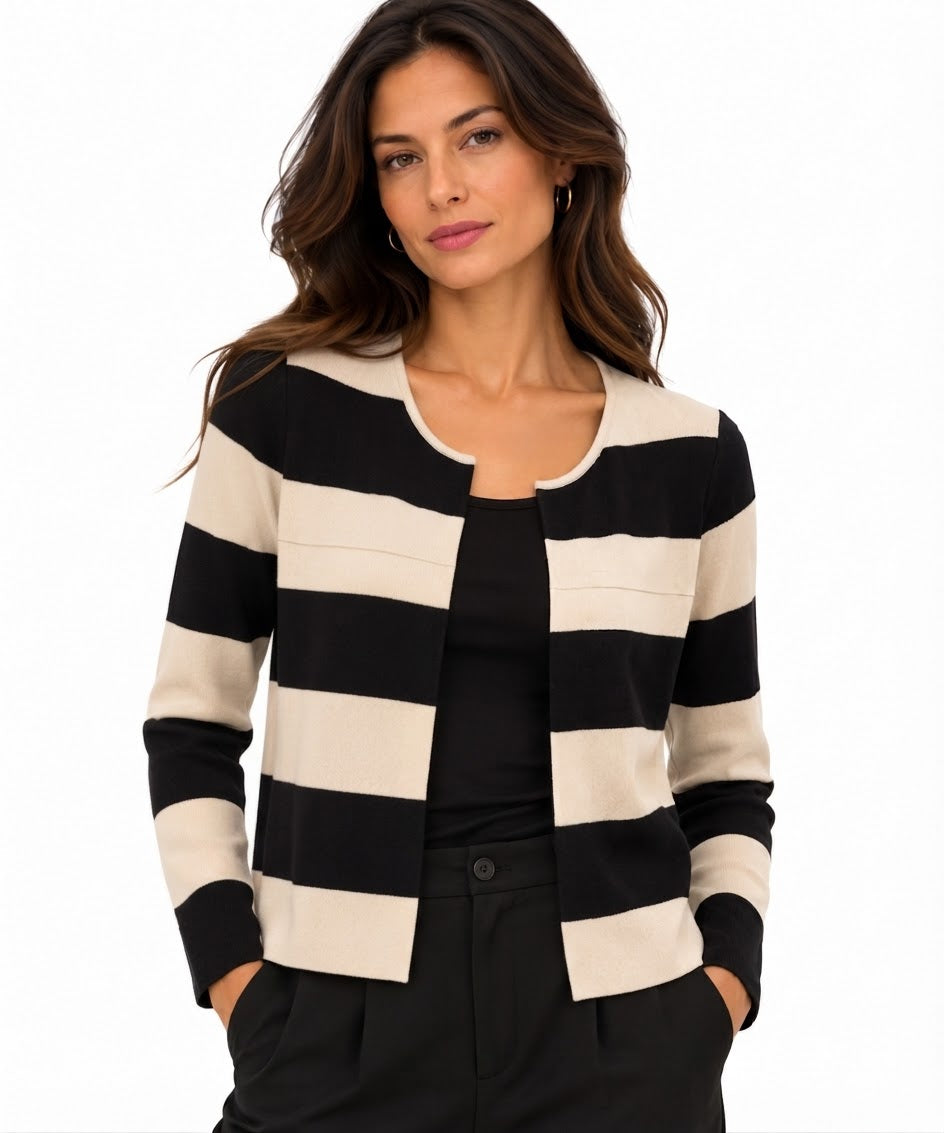 Cardigan a righe