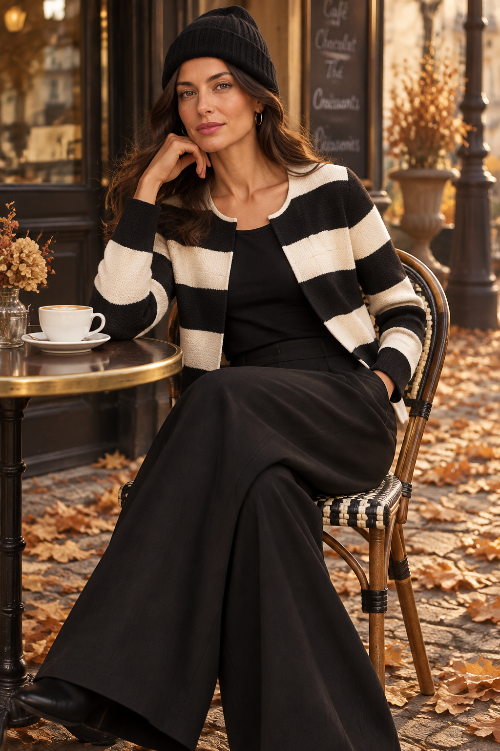 Cardigan a righe