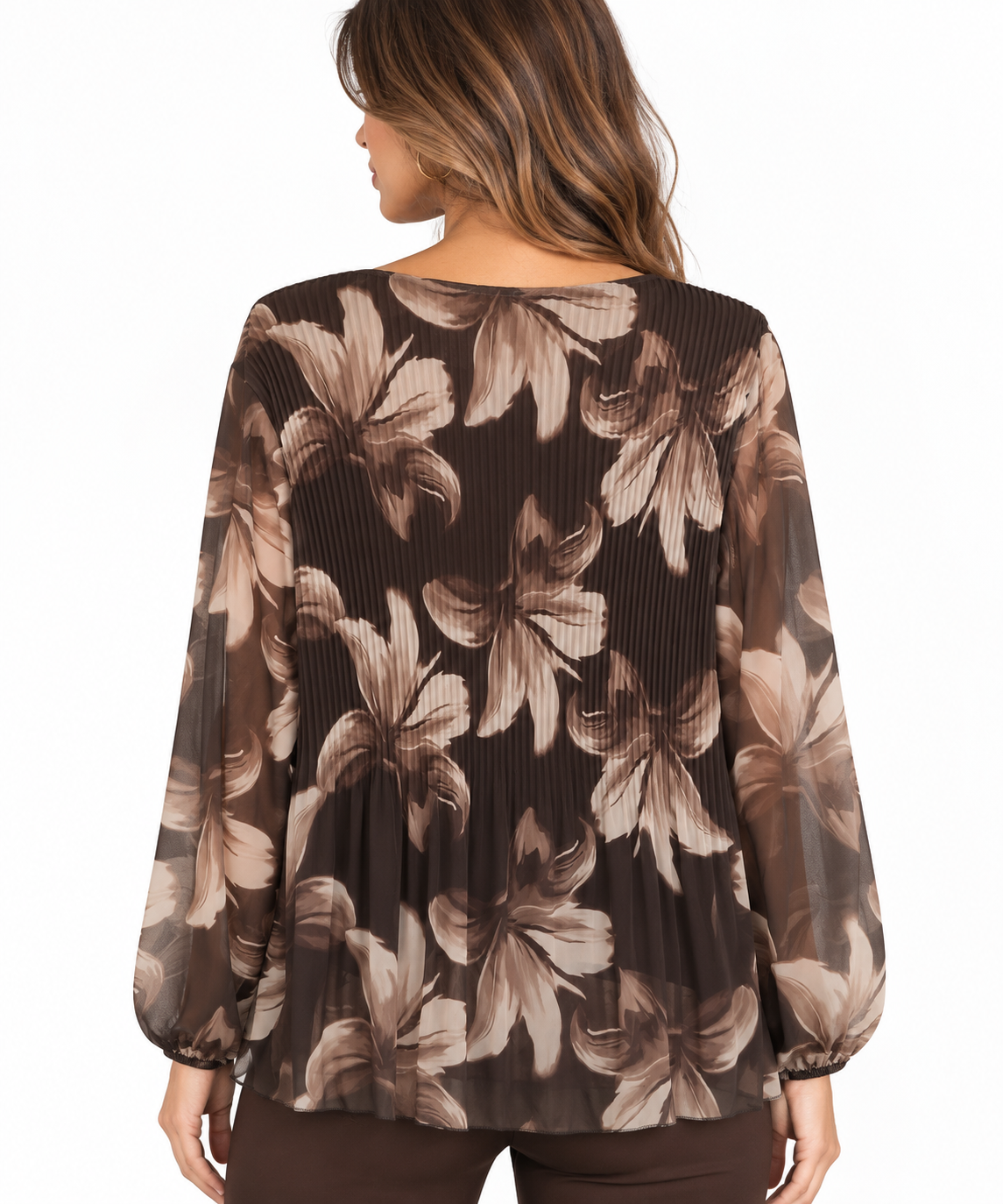Blusa plissettata