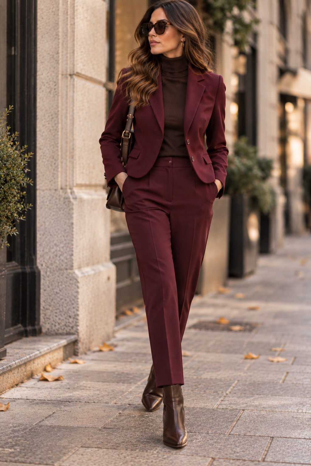 Blazer slim fit punto milano