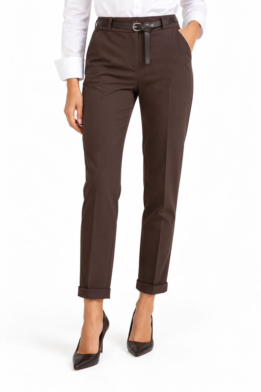 Pantalone slim fit punto milano