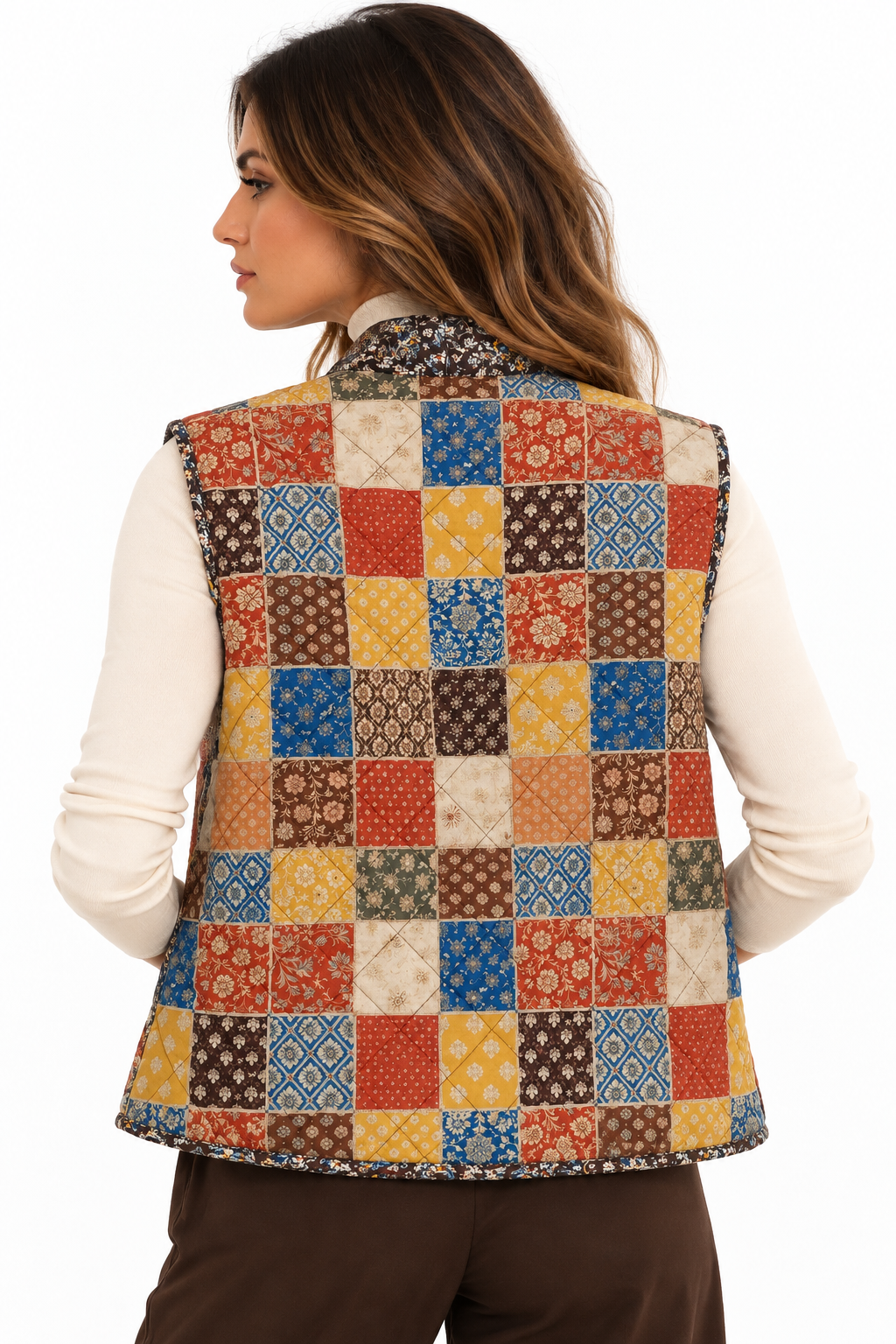 Gilet trapuntato boho