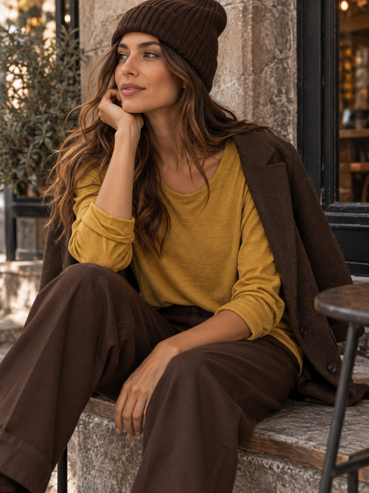Maglia angora e lana