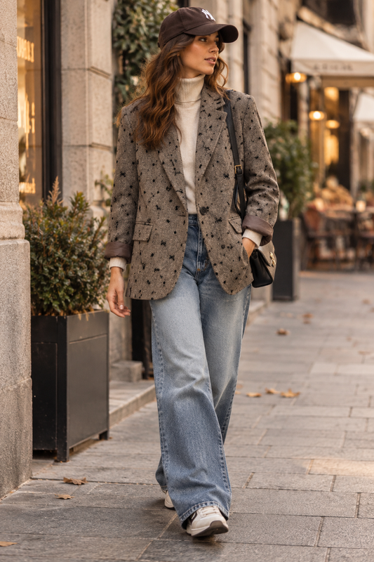 Blazer over spigato