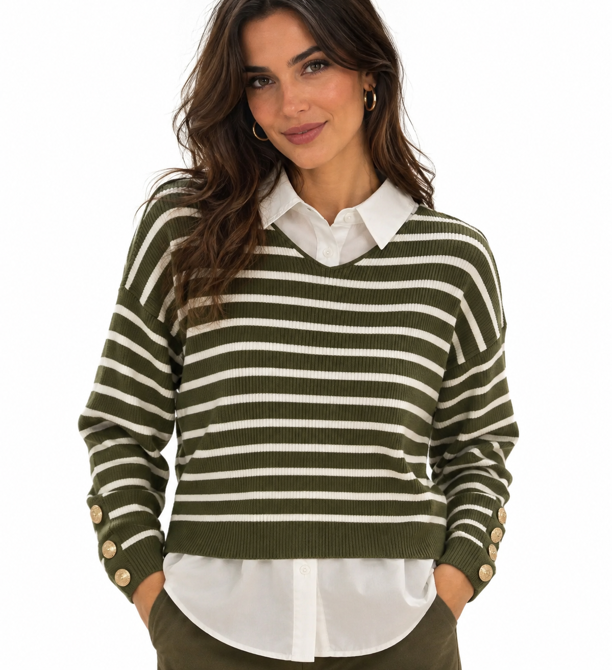 Maglia con camicia