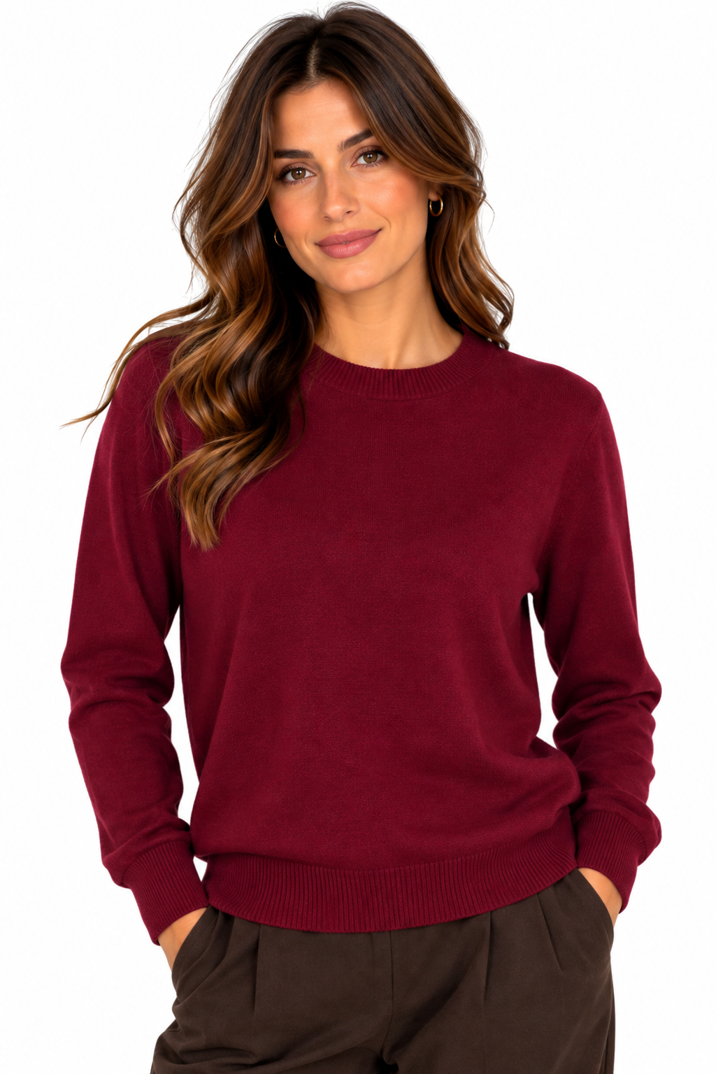 Maglia leggera viscosa e lana