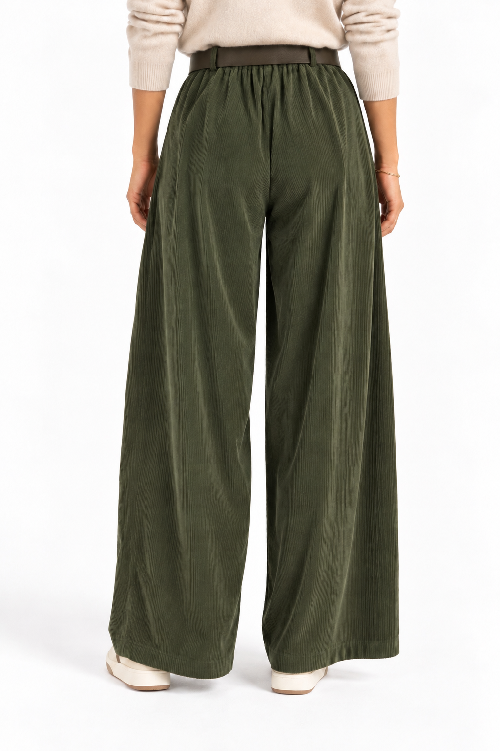 Pantalone a palazzo in velluto a coste