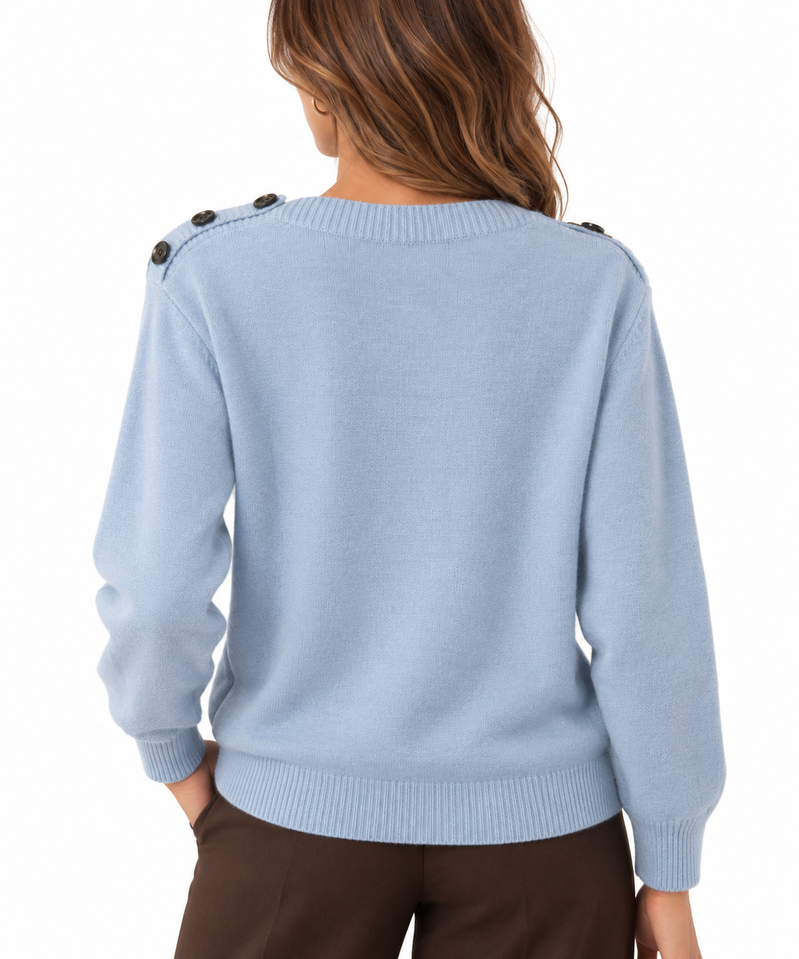 Maglia con bottoni sulle spalle
