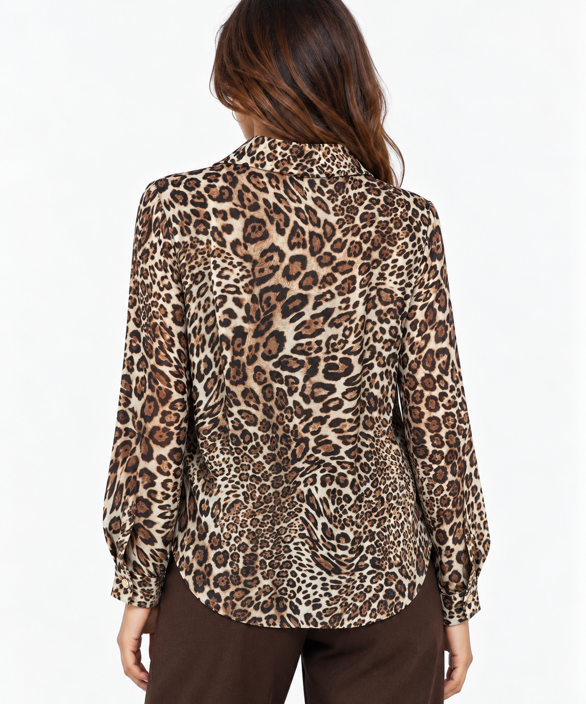 Camicia misto lana e viscosa
