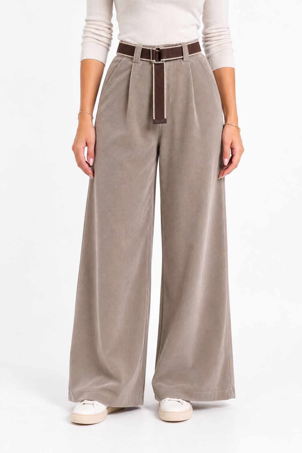 Pantalone a palazzo in velluto
