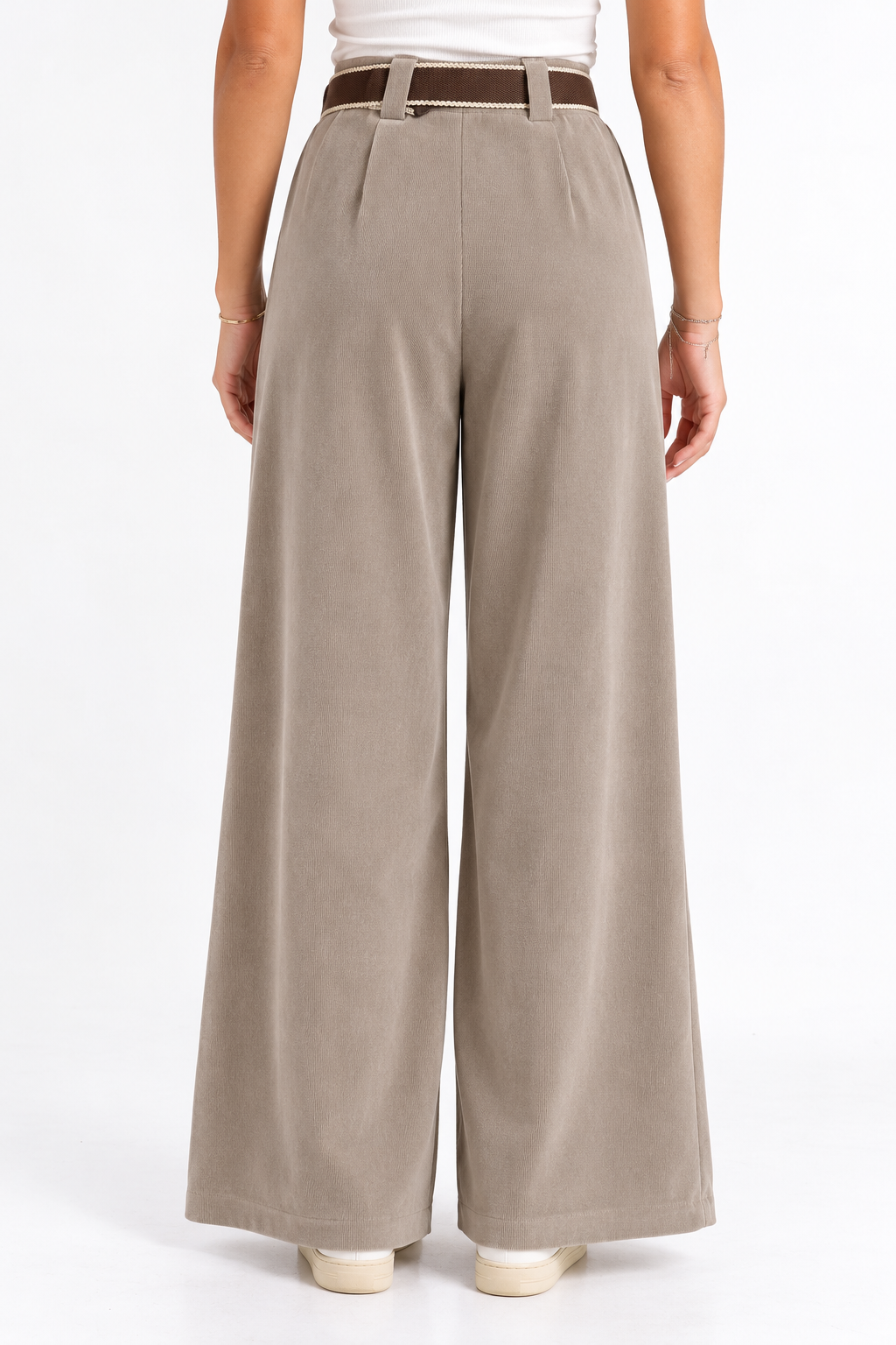 Pantalone a palazzo in velluto
