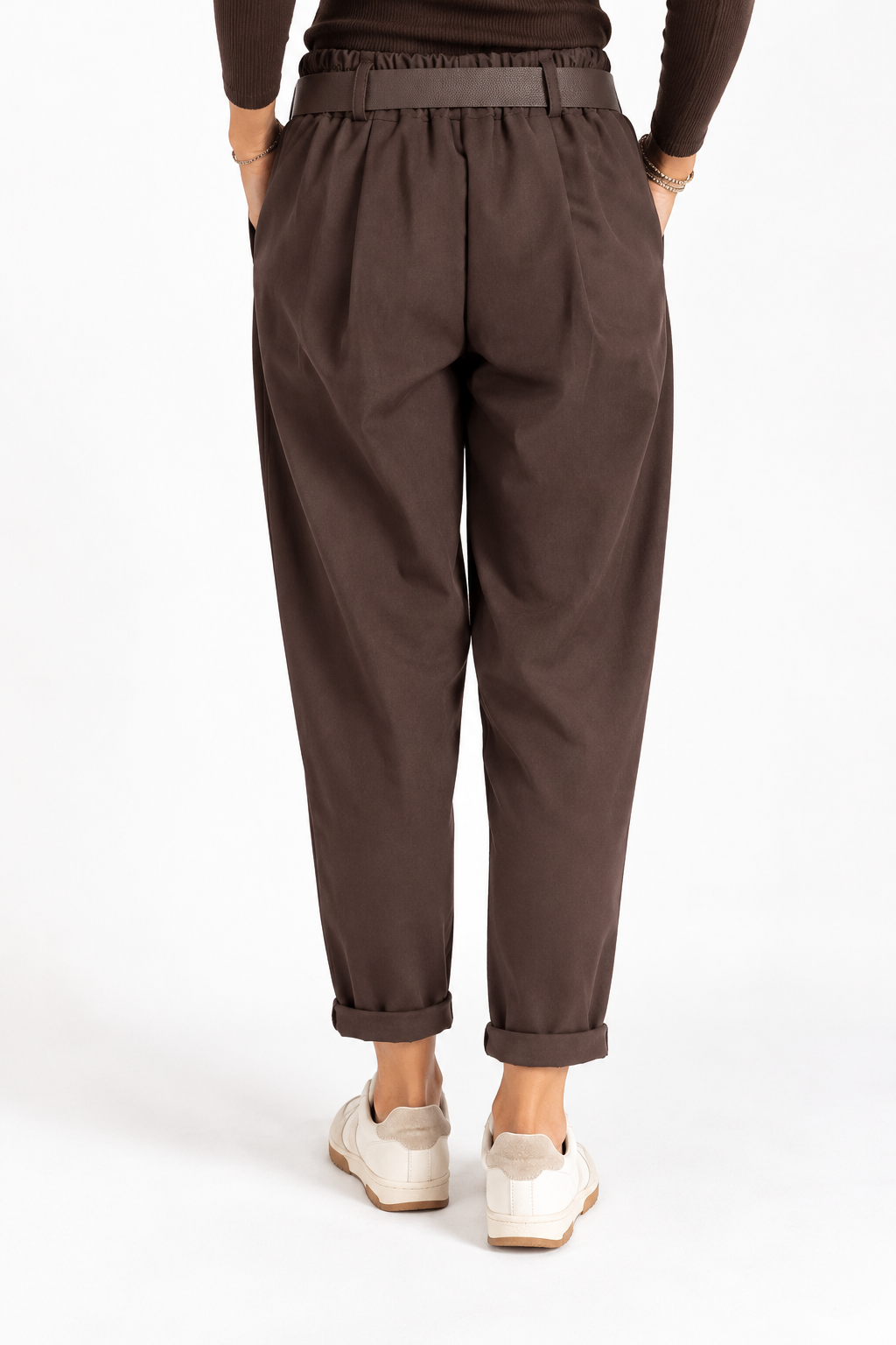 Pantalone a matita in cotone