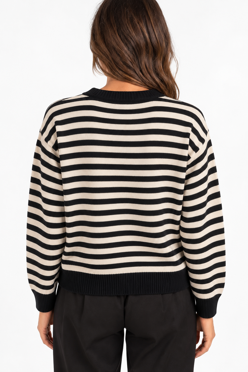 Maglia in viscosa a righe