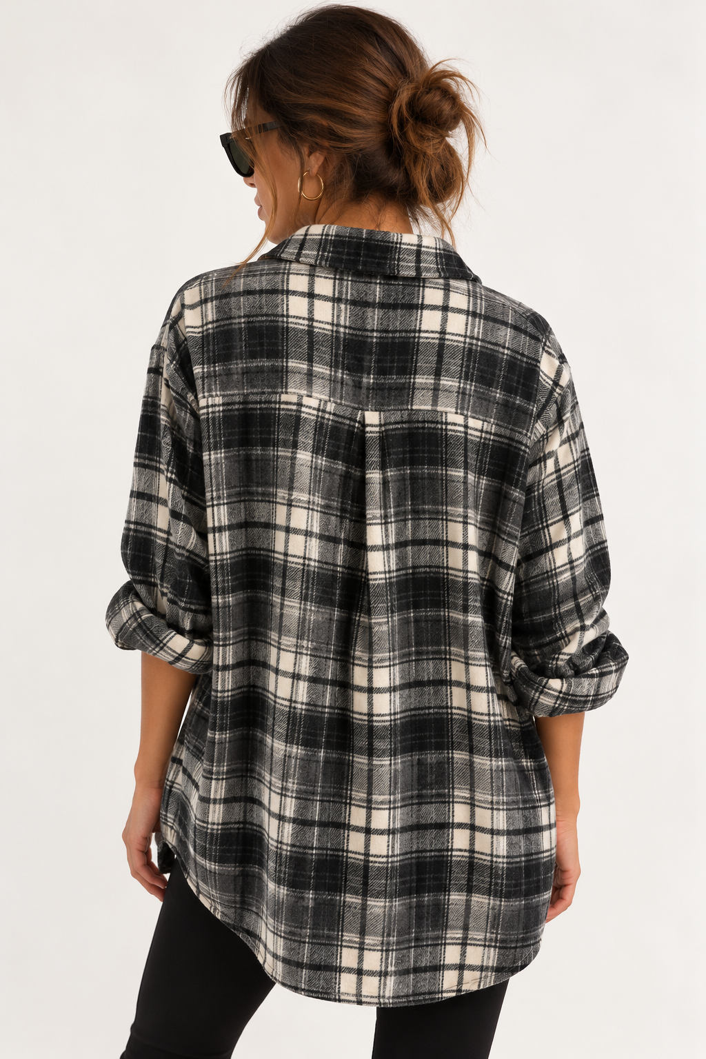 Camicia over in flanella
