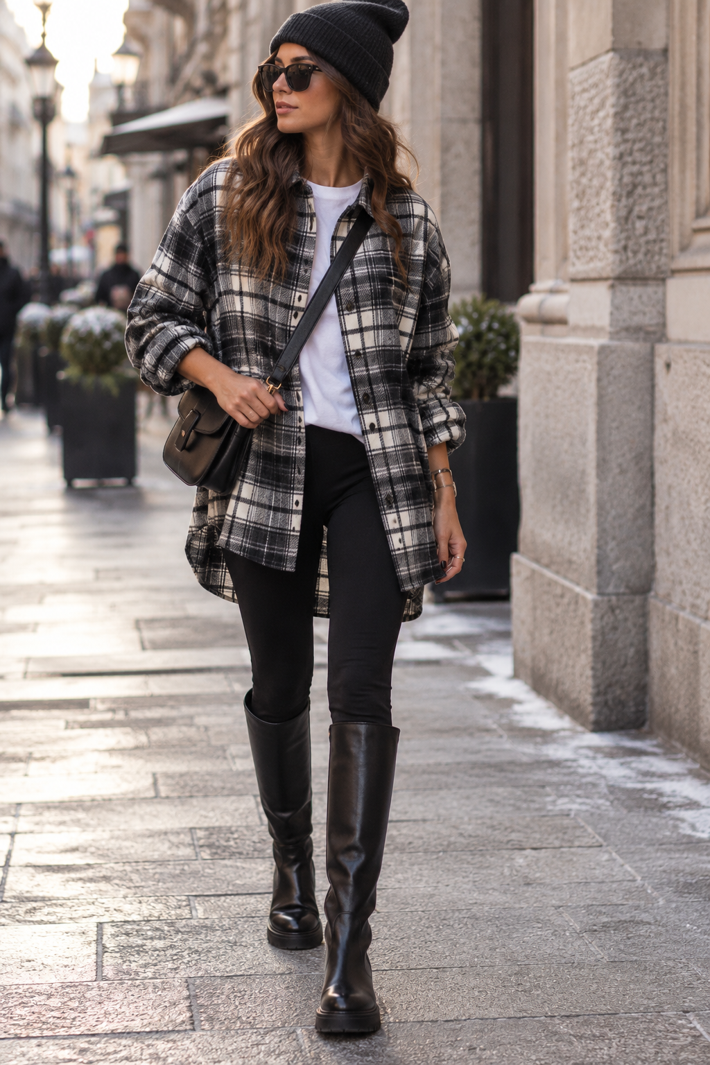 Camicia over in flanella