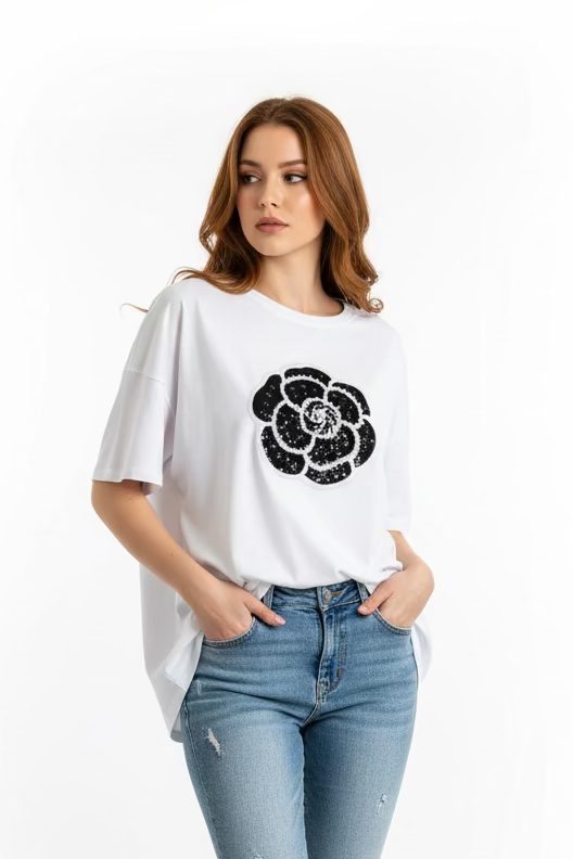 T shirt fiore